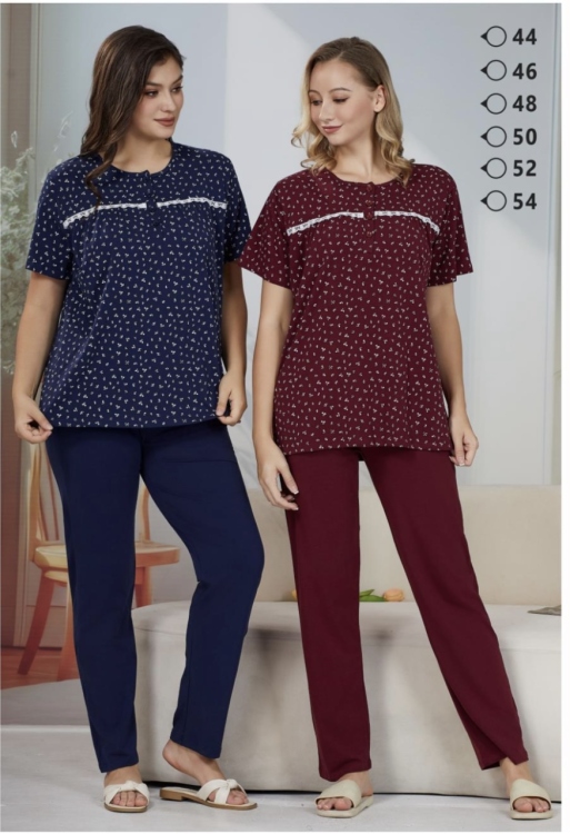 بيجامه قطن نص كم 107