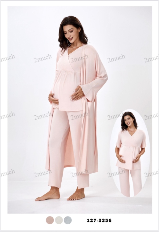 بيجامه 3 قطع حمل ونفاس 3356