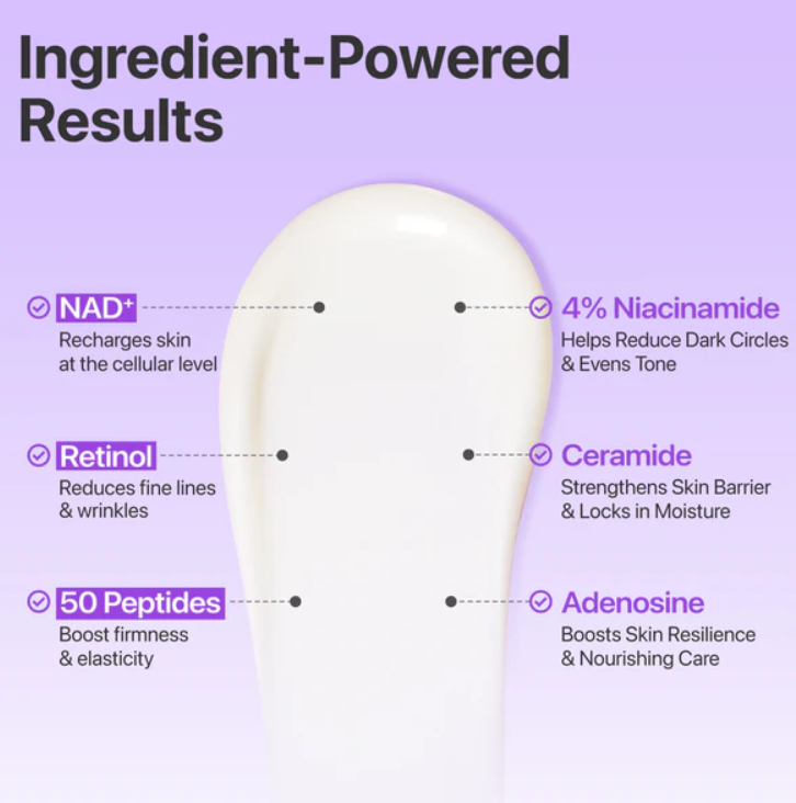 numbuzin, No.9 NAD+ Retinol Volumetox Eye Cream