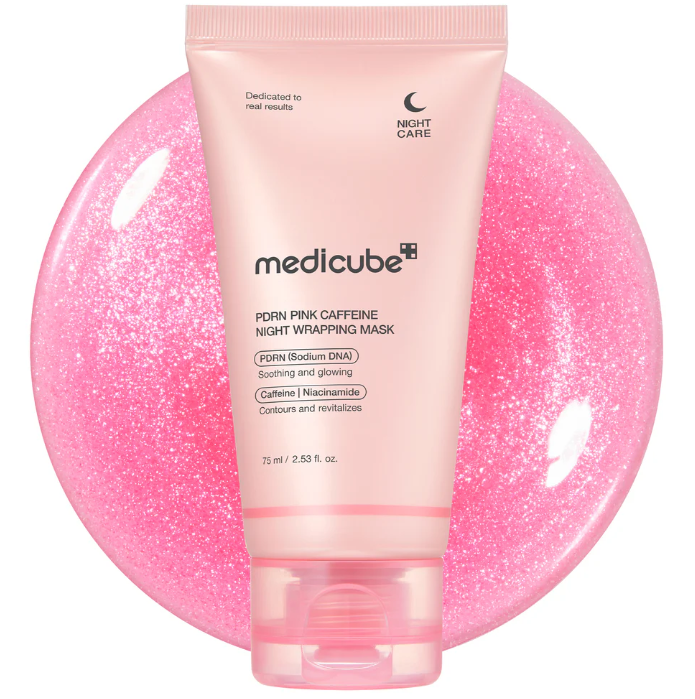 medicube, PDRN Pink Caffeine Night Wrapping Mask