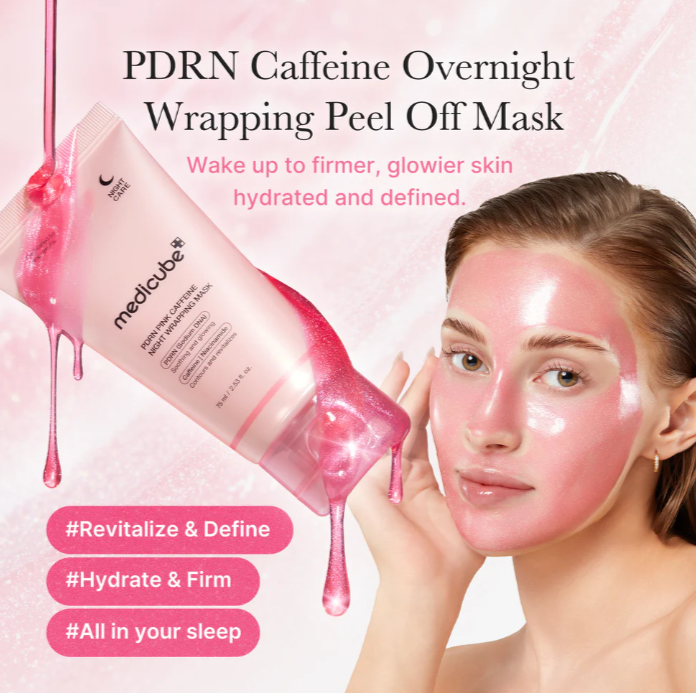 medicube, PDRN Pink Caffeine Night Wrapping Mask