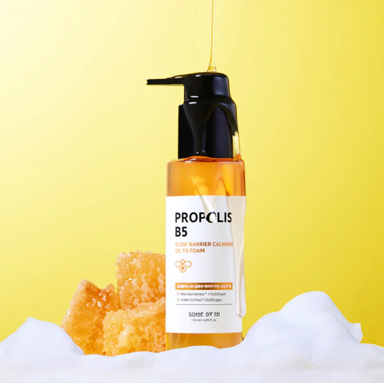 SOME BY MI, Propolis B5 Glow Barrier Calming Oil To Foam