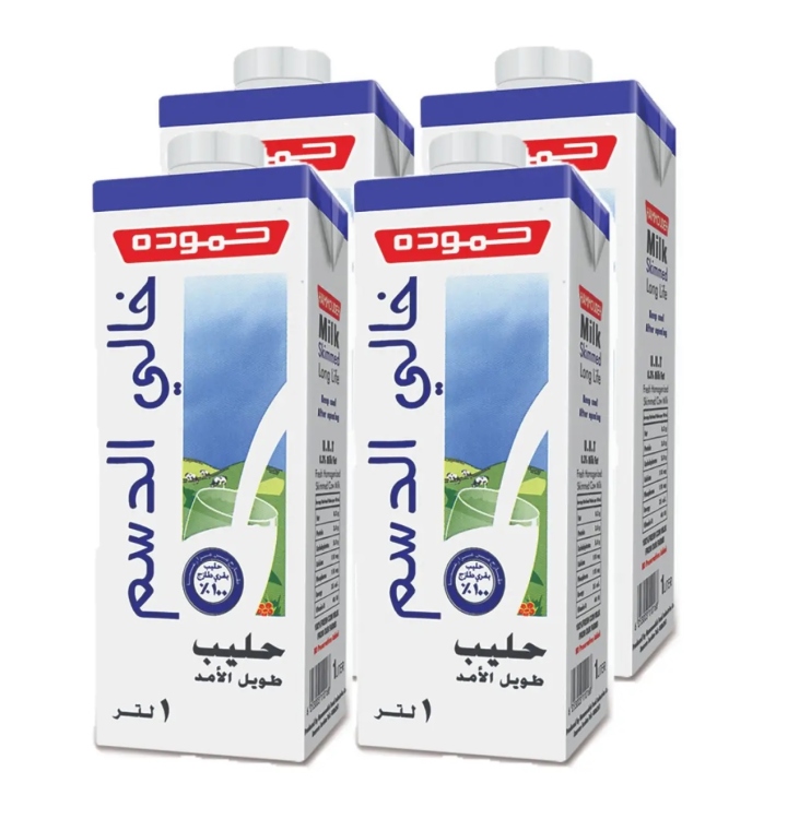 حليب حمودة 1لتر *4 عبوات