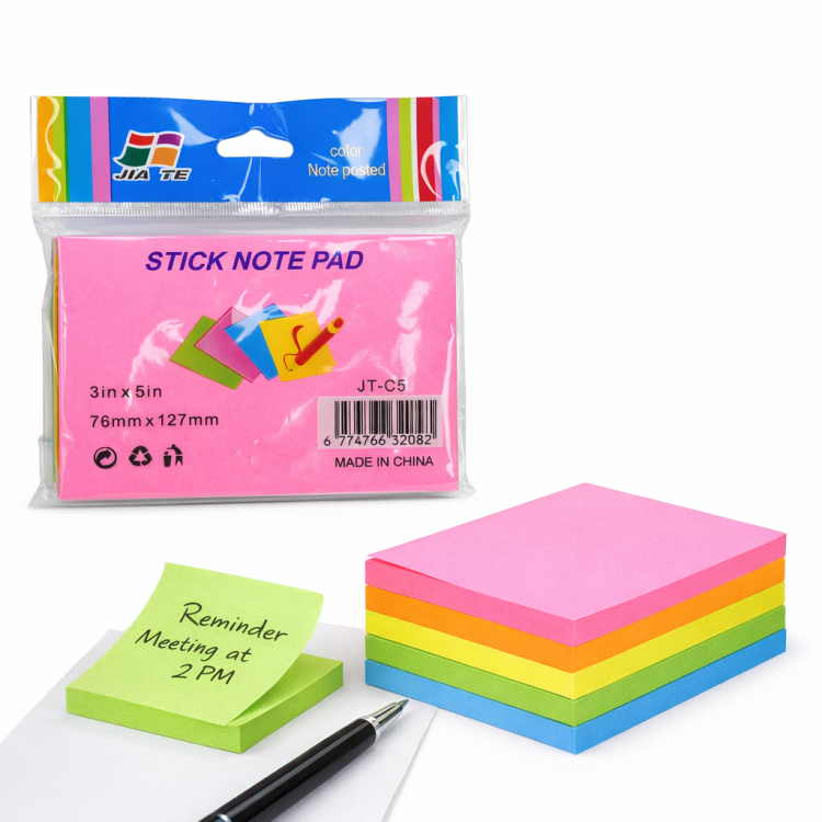 ورق ملاحظات باشكال واحجام مختلفه