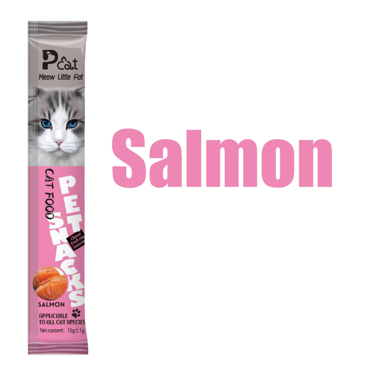 بت سناك - تريت قطط كريمة بنكهة السلمون - 50 أصبع