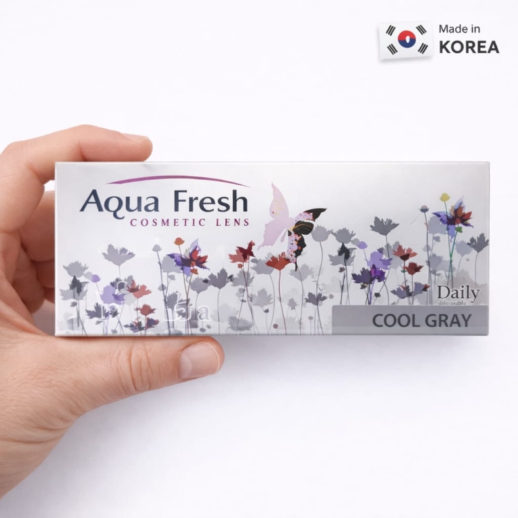 عدسات الاصقة عدد 5 ازواج اكوا فرش الكورية COOL GRAY