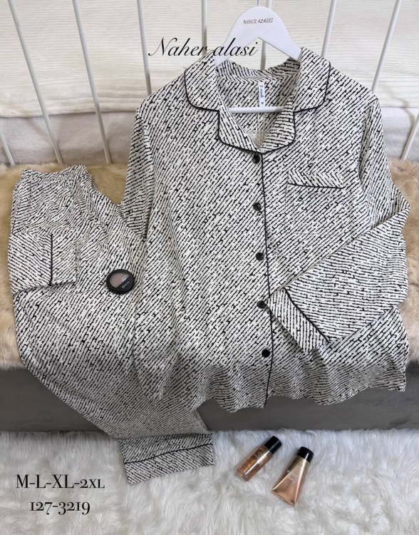 بيجامه فسيكوز قطن 3219