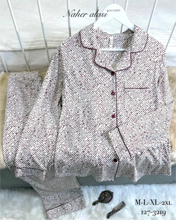 بيجامه فسيكوز قطن 3219