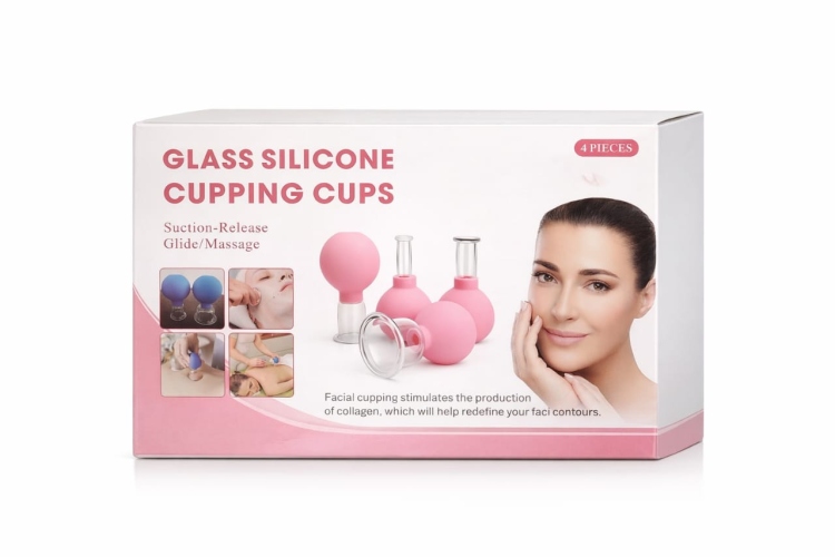 كاسات سيلكون حجامة للوجة عدد 4 قطع