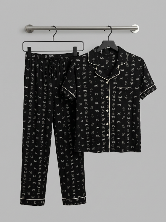 بيجامه فسيكوز قطن 3077