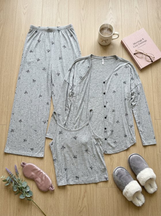 بيجامه 3 قطع فسيكوز 3044