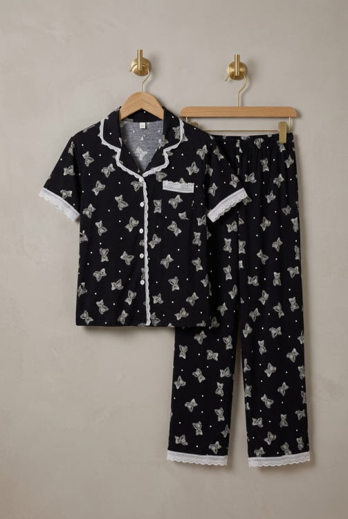 بيجامه فسيكوز قطن 3091