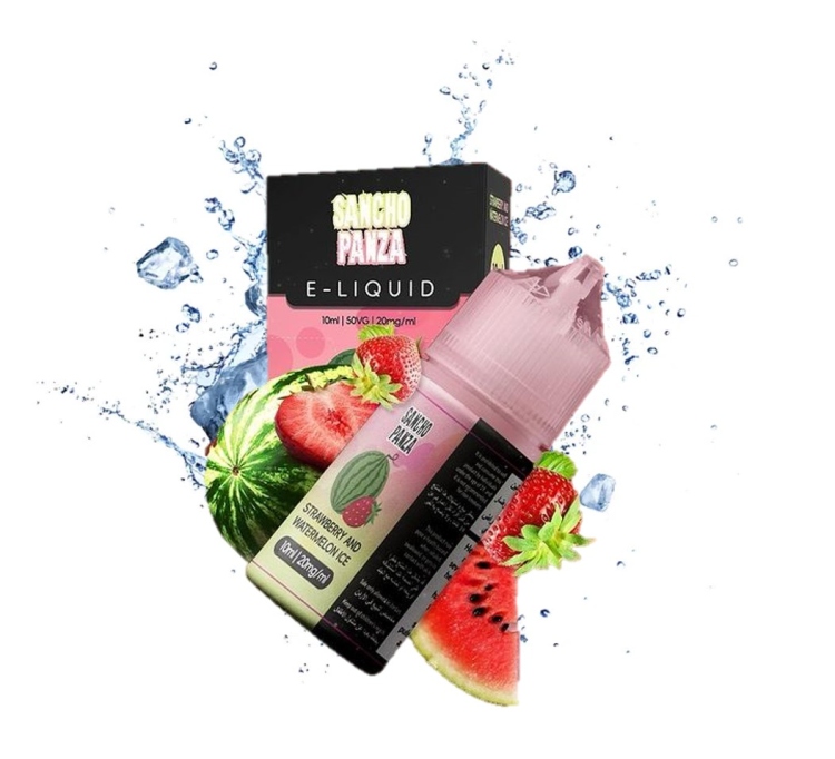 Sancho Panza Strawberry Watermelon Ice - SaltNic  Vape Juice 