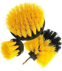 فراشي تنظيف 3 قطع على درل 