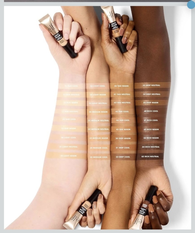 ELF Soft Glam Satin Concealer, Medium Coverage For Blemishes & Under-Eye, Crease-Resistant