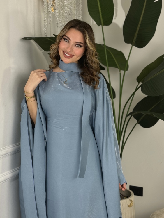 جلابية ملاك Batwing Sleeve Long Dress