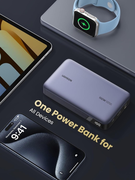 UGREEN 25188-PB720  POWER BANK 20000MAH PD 100W