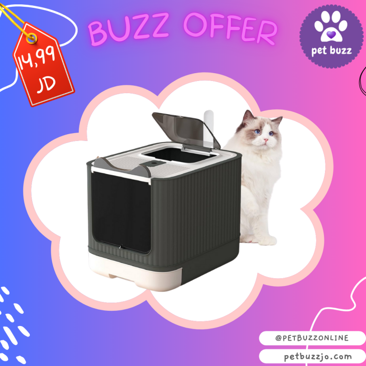 Fully Enclosed Cat Litter Box Top Entry, Upgraded Covered Litter , Anti-Splashing Easy to Clean   