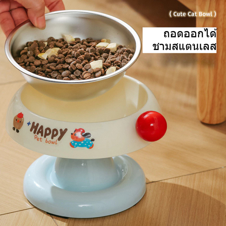 صحن للقطط ستانلس بتصميم جدا مميز 