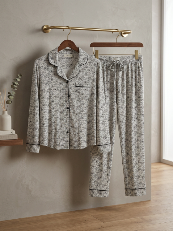 بيجامه قطعتين  قطن 3108