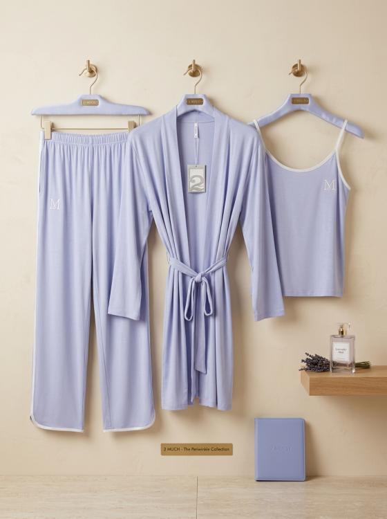 بيجامه فسيكوز قطن 3 قطع 3133