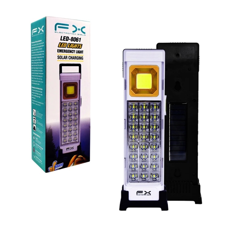 كشاف طوارئ يشحن بالطاقة الشمسية LED 8916