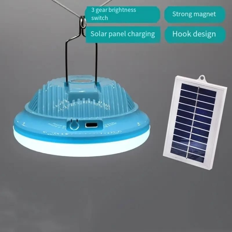 وحدة انارة led 60 مع لوح شحن شمسي