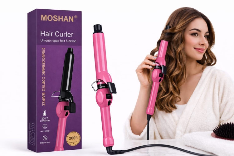 جهاز moshan الكهربائي لتصفيف شعر مموج 