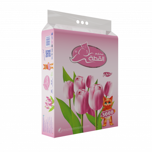 القطة مناديل زهر 300 منديل 10 حبات
