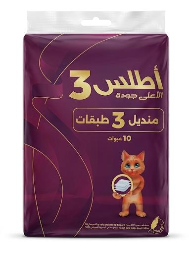 اطلس جولد 220 منديل 10 حبات 