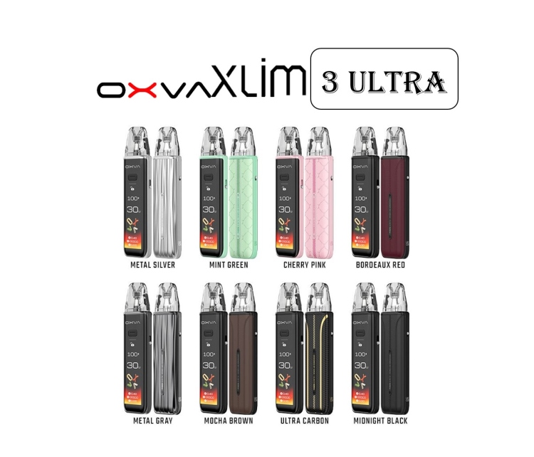 Oxva XLim 3 Ultra Pod Kit, Rechargeable, Refillable, Vape Device - Assorted Colors 