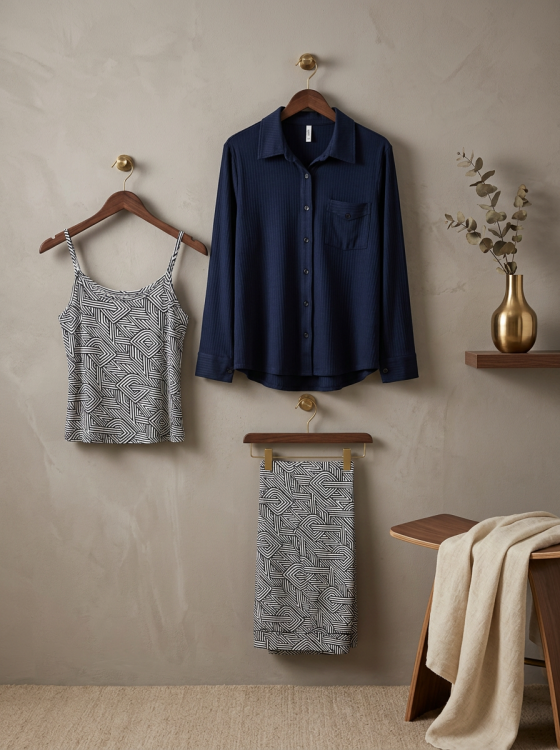 بيجامه 3 قطع 3064