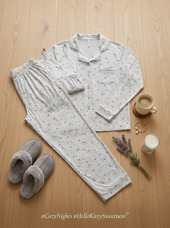 بيجامه 3 قطع  قطن 3047