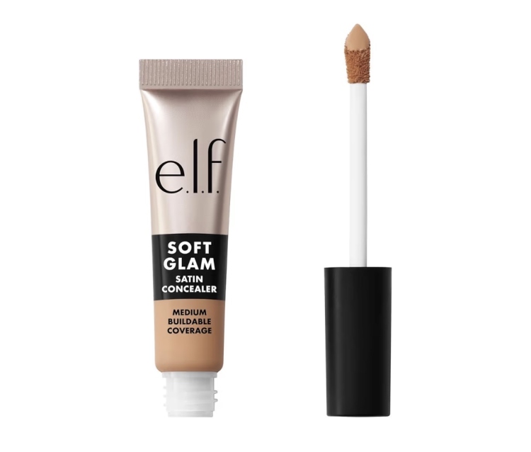 ELF Soft Glam Satin Concealer, Medium Coverage For Blemishes & Under-Eye, Crease-Resistant