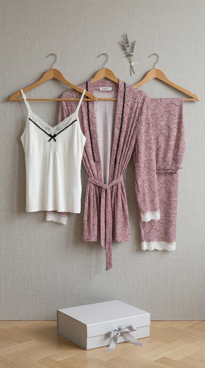 بيجامه 3قطع  3068 