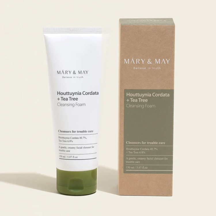  Mary&May Houttuynia Cordata+Tea Tree Cleansing Foam