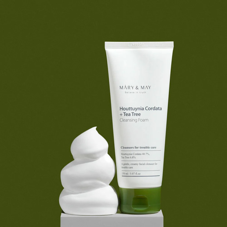  Mary&May Houttuynia Cordata+Tea Tree Cleansing Foam