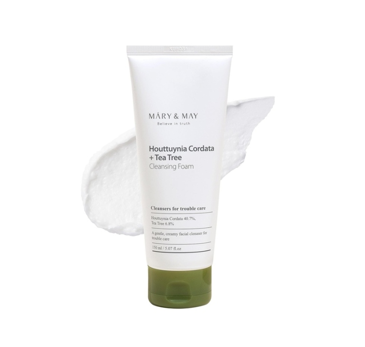  Mary&May Houttuynia Cordata+Tea Tree Cleansing Foam