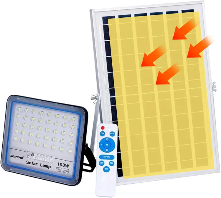 كشاف طاقة شمسية بقوة 100w فعلي