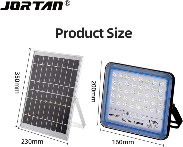 كشاف طاقة شمسية بقوة 100w فعلي