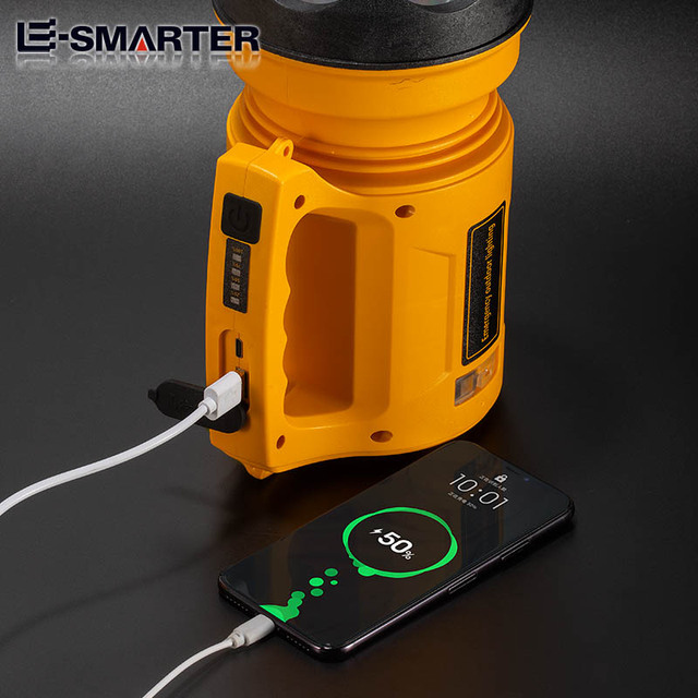 كشاف حجم كبير متنقل مع مخرج شحن USB 