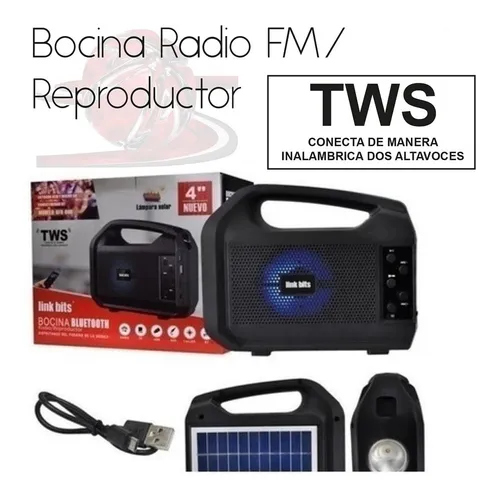 راديو على الطاقة الشمسية مع كشاف 