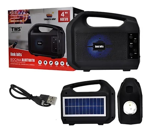 راديو على الطاقة الشمسية مع كشاف 