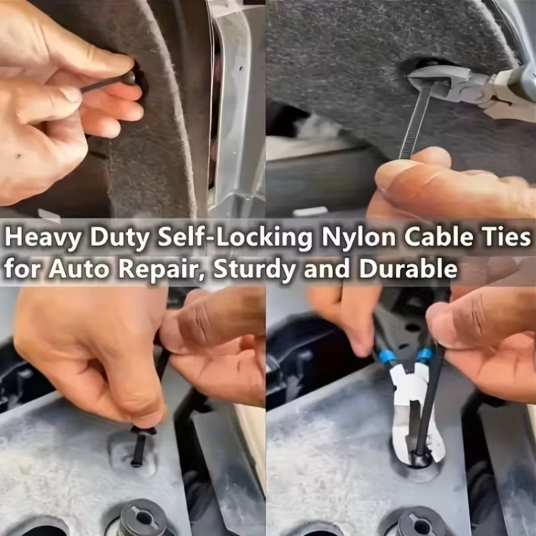 أحزمة ربط بطانات السيارة تعبئة 100 قطعة