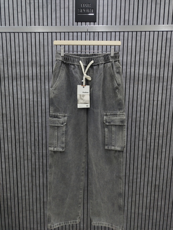 بنطلون جينز كارجو صيني 