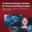 LENOVO THINKVISION L24-4E , 23.8"100HZ, 4MS- 1YEAR WARRANTY