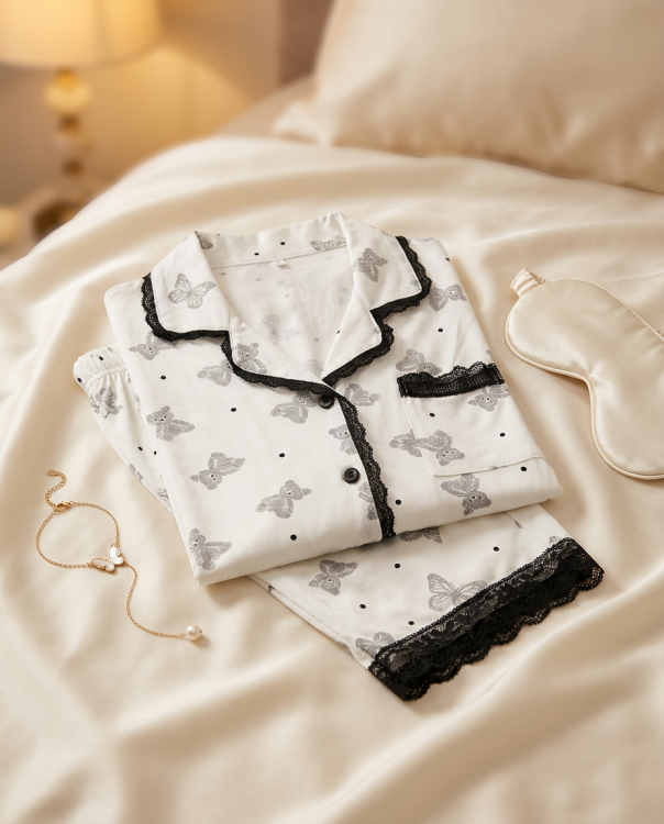 بيجامه فسيكوز قطن 3091