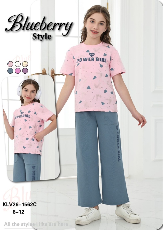 بيجامه بناتي 1562 6y-12y