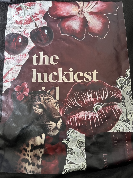 هودي اسود مطبوع 