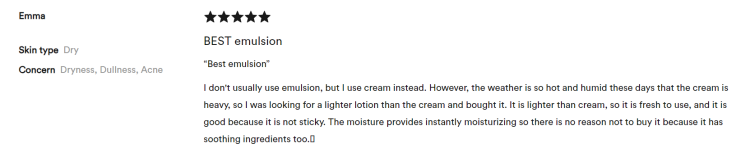 Abib, Rebalancing Emulsion Skin Booster